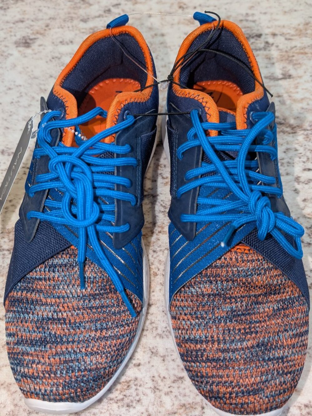 NWT Nautica Blue Orange Knit Athletic Sneakers Women's size 10